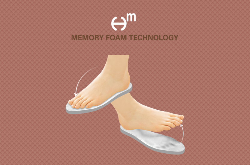 memory foam technology shoes