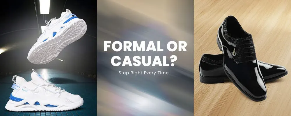 formal shoes vs casual shoes